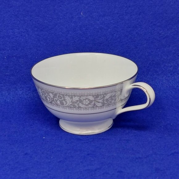 Footed Cup Saucer Noritake Naples Pattern Discontinued 6975 Fine China Vintage - Picture 4 of 9